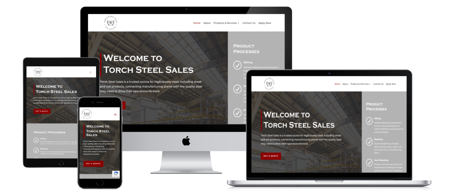 Torch Steel Sales Website